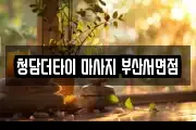 청담더타이 마사지 부산서면점