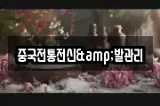 중국전통전신&발관리