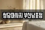 청담마사지 부산남포점