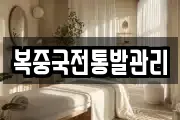 복중국전통발관리