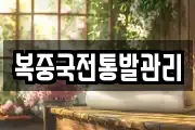 복중국전통발관리
