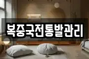 복중국전통발관리