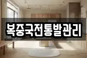 복중국전통발관리
