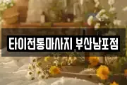 타이전통마사지 부산남포점
