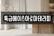 특급에이스아로마테라피
