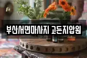 부산서면마사지 고든지압원