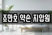 조만호 약손 지압원