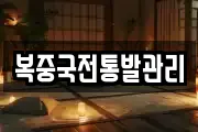 복중국전통발관리