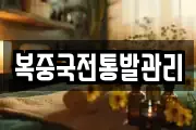 복중국전통발관리