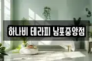 하나비 테라피 남포중앙점