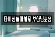 타이전통마사지 부산남포점