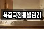 복중국전통발관리