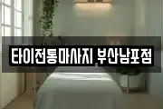 타이전통마사지 부산남포점