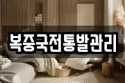 복중국전통발관리