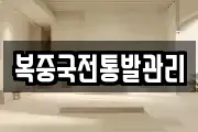 복중국전통발관리