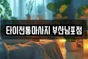 타이전통마사지 부산남포점