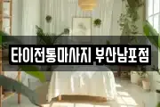 타이전통마사지 부산남포점