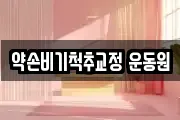 약손비기척추교정 운동원