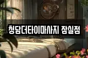 청담더타이마사지 잠실점
