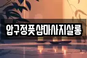 압구정풋샵마사지살롱