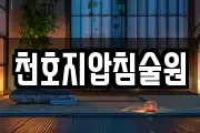 천호지압침술원