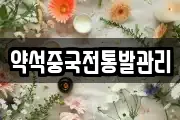 약석중국전통발관리