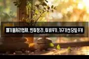 폐기물처리업체,빈집정리,집비우기,가구가전당일수거