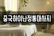 중국하이난정통마사지