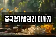 중국명가발관리 마사지