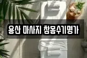용산 마사지 참몸수기명가