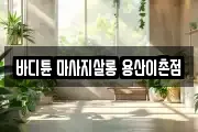 바디튠 마사지살롱 용산이촌점