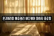 온고테라피 통증관리 바디케어 마사지 종로점