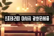 스포테라피 마사지 광화문세종