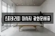 스포테라피 마사지 광화문세종