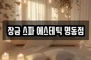 장금 스파 에스테틱 명동점