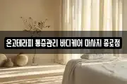 온고테라피 통증관리 바디케어 마사지 종로점