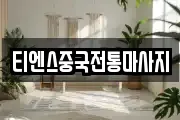 티엔스중국전통마사지