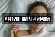스포테라피 마사지 광화문세종