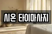 시온 타이마사지