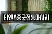 티엔스중국전통마사지