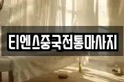 티엔스중국전통마사지
