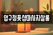 압구정풋샵마사지살롱