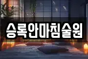 승록안마침술원