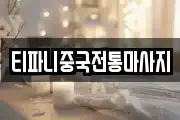 티파니중국전통마사지
