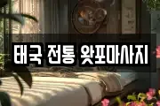 태국 전통 왓포마사지
