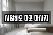 시원하오 마포 마사지