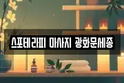 스포테라피 마사지 광화문세종