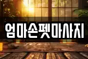 엄마손펫마사지