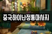 중국하이난정통마사지