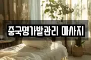 중국명가발관리 마사지